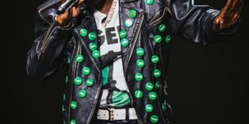 Davido Wears Jacket Bearing Names Of Abducted Oyo Pupils And Teachers At FIFA Concert