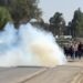 Teargas in Nanyuki as Kenyans Protest U.S. Ebola Quarantine Base at Laikipia Air Base
