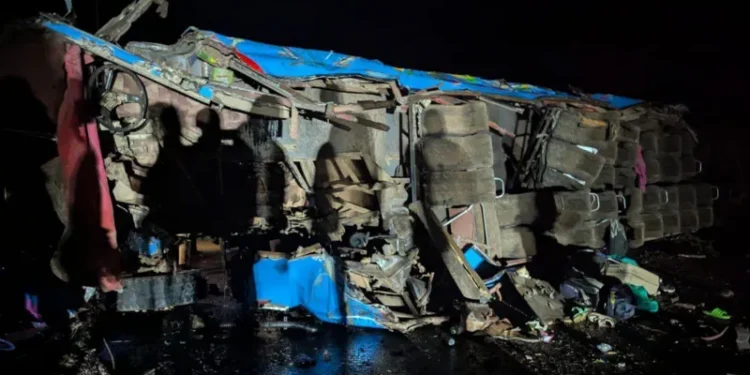 (VIDEO) At Least 21 Killed as School Bus Overturns on Ugandan Hill