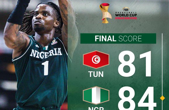 D’Tigers of Nigeria Defeat Tunisia 84-81 to Open FIBA World Cup Qualifiers