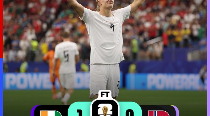 Haaland Fires Norway Past Ivory Coast Into World Cup Last 16
