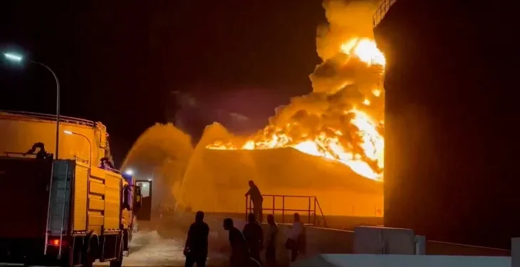 Drone Strike Sets Libyan Oil Refinery Ablaze, Forces Emergency Response