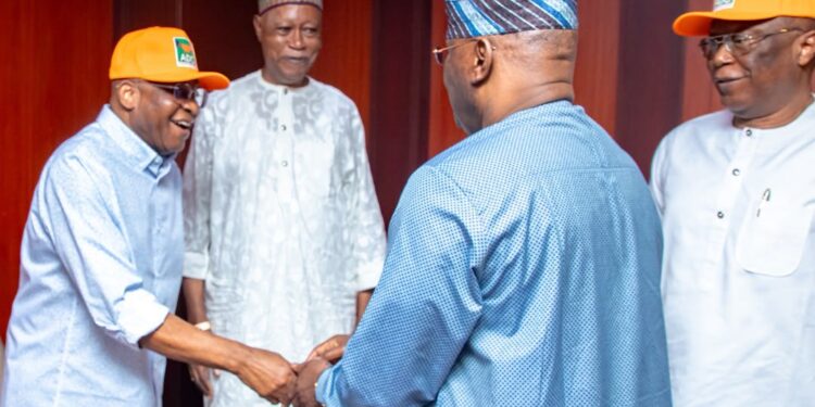 Atiku and David Mark Arrive in Osun for ADC’s Grand Finale Rally Ahead of Aug 15 Gov Election