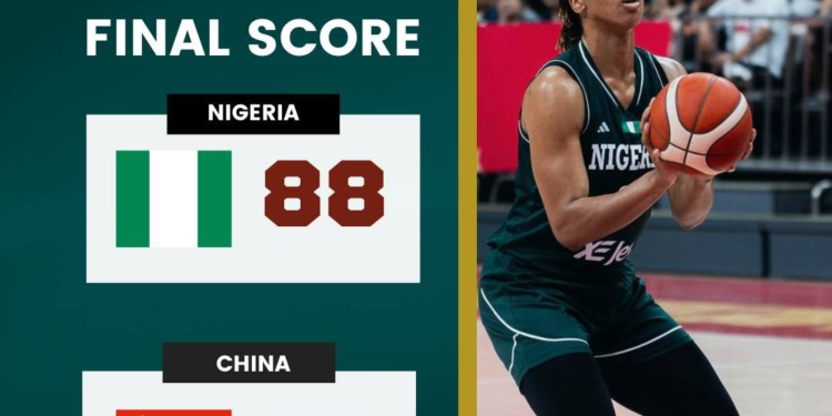 BASKETBALL: D’Tigress of Nigeria Beat China 88-77 in World Cup Warm-Up