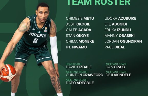BASKETBALL: D’Tigers of Nigeria Unveil Final Squad For FIBA World Cup Qualifiers